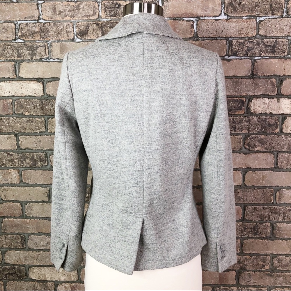 Anthropologie Elevenses Pleated Collar Blazer - Picture 3 of 7